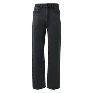 Mid-Rise Straight Jeans QS image-0