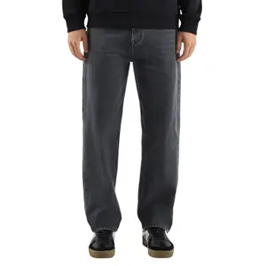 Mid-Rise Straight Jeans QS image-2