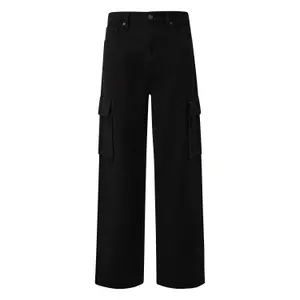 Loose Fit Straight Leg Cargo Jeans QS image-0