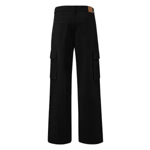 Loose Fit Straight Leg Cargo Jeans QS image-1