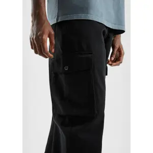 Loose Fit Straight Leg Cargo Jeans QS image-3