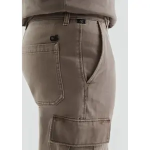 Mid-Rise Slim Fit Cotton Twill Cargo Trousers QS image-3