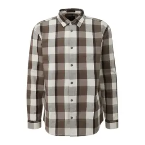 Long Sleeve Check Shirt with Classic Button Closure QS image-0