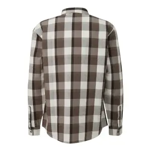 Long Sleeve Check Shirt with Classic Button Closure QS image-1