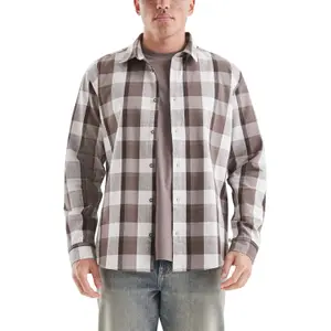 Long Sleeve Check Shirt with Classic Button Closure QS image-2