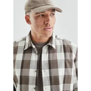 Long Sleeve Check Shirt with Classic Button Closure QS image-3