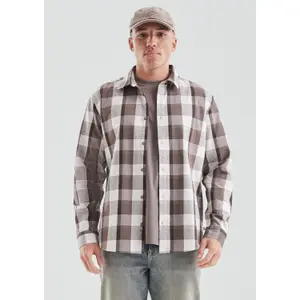 Long Sleeve Check Shirt with Classic Button Closure QS image-6