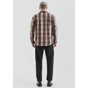 Long Sleeve Check Shirt with Classic Button Closure QS image-4