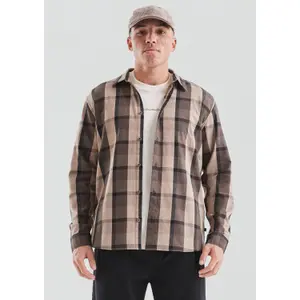 Long Sleeve Check Shirt with Classic Button Closure QS image-6