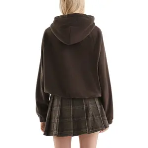 Women's Trendy Embroidered Fleece Hooded Sweatshirt QS image-5