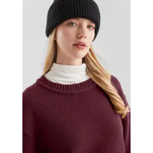 Soft Loose Fit Knit Jumper Women QS image-3