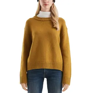 Soft Loose Fit Knit Jumper Women QS image-2
