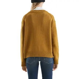 Soft Loose Fit Knit Jumper Women QS image-5