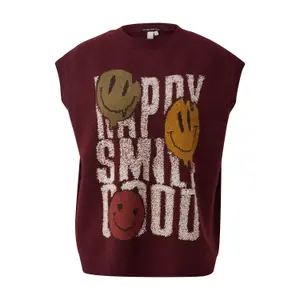 Women's Sleeveless Jacquard Pattern Knit Top QS image-0