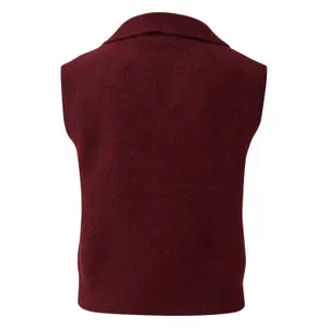 Women's Plush Knit Polo Sweater QS image-1