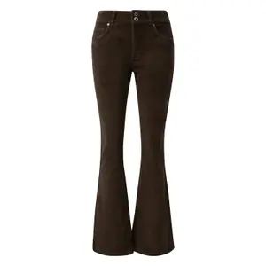 Women's Bootcut Flares Corduroy Trousers QS image-0