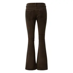 Women's Bootcut Flares Corduroy Trousers QS image-1