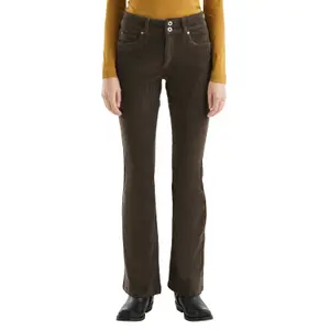 Women's Bootcut Flares Corduroy Trousers QS image-2