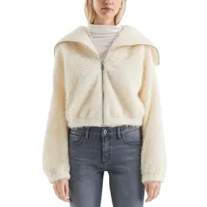 Oversized Hooded Sweatshirt with Dropped Shoulders Women QS image-2