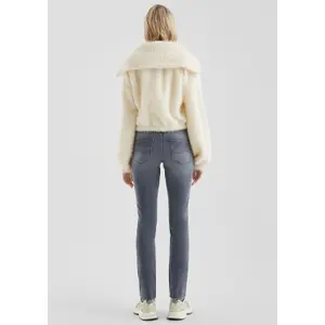 Oversized Hooded Sweatshirt with Dropped Shoulders Women QS image-4