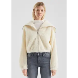 Oversized Hooded Sweatshirt with Dropped Shoulders Women QS image-6