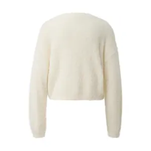 Short Plush Knit Jumper Women QS image-1