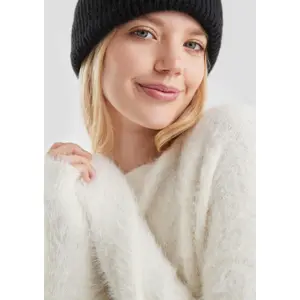 Short Plush Knit Jumper Women QS image-3
