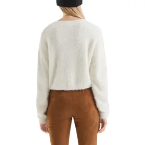 Short Plush Knit Jumper Women QS image-5