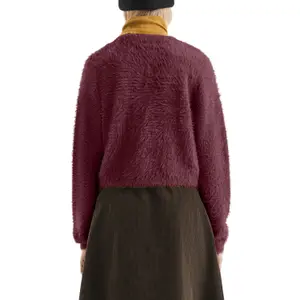 Short Plush Knit Jumper Women QS image-5