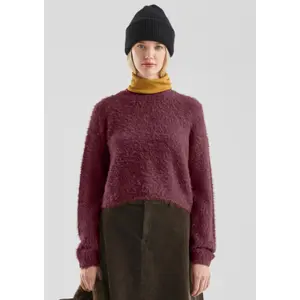 Short Plush Knit Jumper Women QS image-6