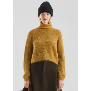 Short Plush Knit Jumper Women QS image-6