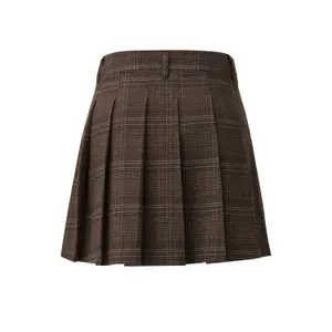 Women's plaid pleated mini skirt QS Prince Of Wales image-1