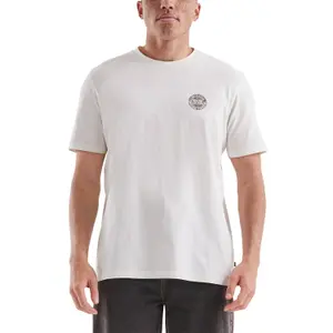 Basic Round Neck T-Shirt with Small Chest Motif QS image-2
