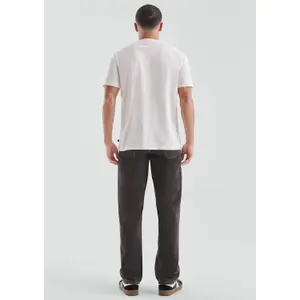 Basic Round Neck T-Shirt with Small Chest Motif QS image-4