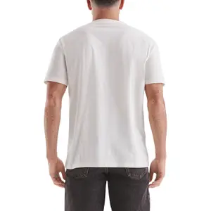 Basic Round Neck T-Shirt with Small Chest Motif QS image-5