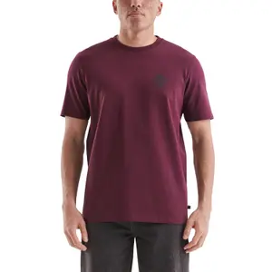Basic Round Neck T-Shirt with Small Chest Motif QS image-2
