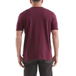 Basic Round Neck T-Shirt with Small Chest Motif QS image-5
