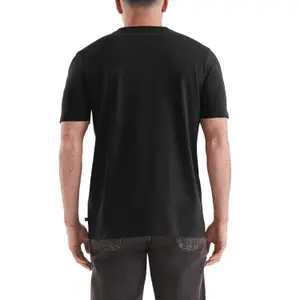 Basic Round Neck T-Shirt with Small Chest Motif QS image-5