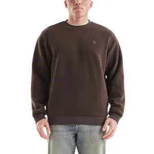 Fleece Pullover Sweatshirt with Embroidered Logo QS image-2