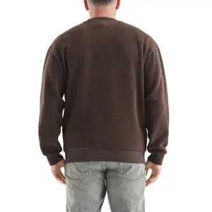 Fleece Pullover Sweatshirt with Embroidered Logo QS image-5