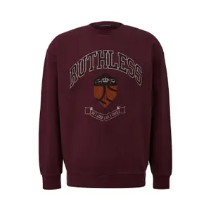 Faded Cotton Printed Sweatshirt QS image-0