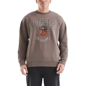 Faded Cotton Printed Sweatshirt QS image-2