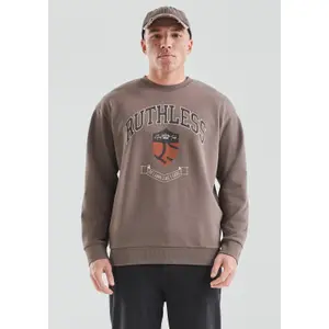 Faded Cotton Printed Sweatshirt QS image-6