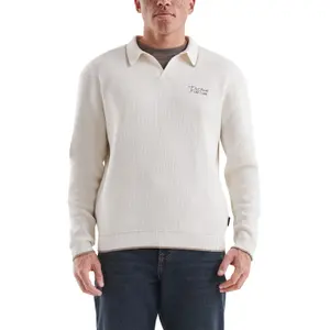 Cotton Crêpe Knit Sweater QS Relaxed Fit image-2