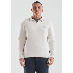 Cotton Crêpe Knit Sweater QS Relaxed Fit image-6