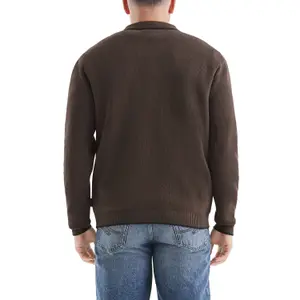 Cotton Crêpe Knit Sweater QS Relaxed Fit image-5