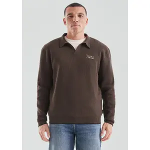 Cotton Crêpe Knit Sweater QS Relaxed Fit image-6
