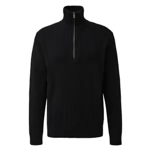 Ribbed Cashmere Sweater QS Regular Fit image-0