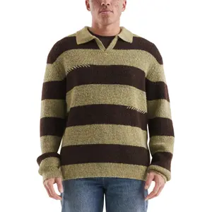 Thick Knit Polo Collar Sweater QS image-2