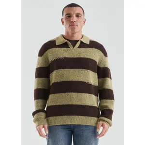 Thick Knit Polo Collar Sweater QS image-6